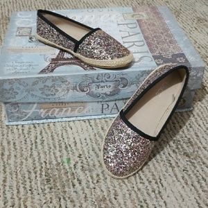 Sparkly slip on shoe
